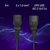 Qoltec Kabel zasilający do UPS | C13/C14 | 3m